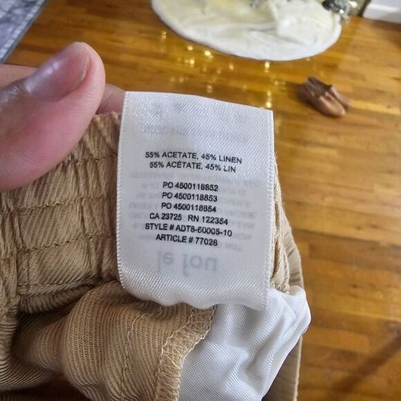 Le Fou Wilfred Aritzia Womens Linen Blend Bermuda Short Size 6 - Picture 9 of 9